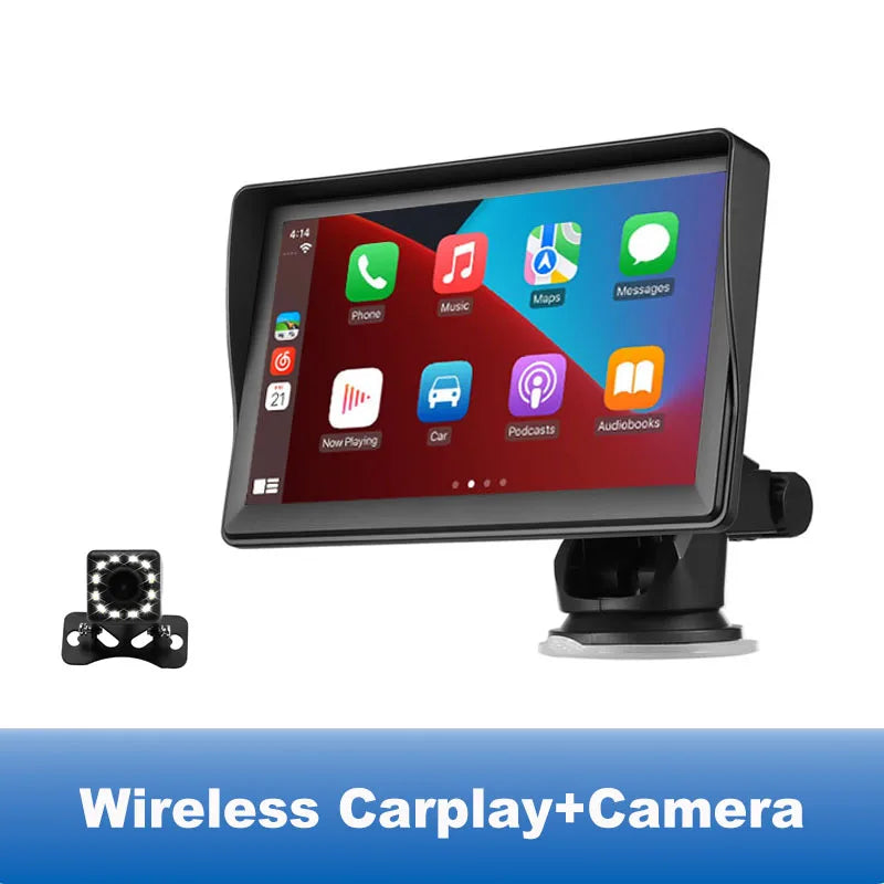 CarPlay Connect™ (AuraFlux): Pantalla Multimedia Portátil 7" con Apple CarPlay y Android Auto
