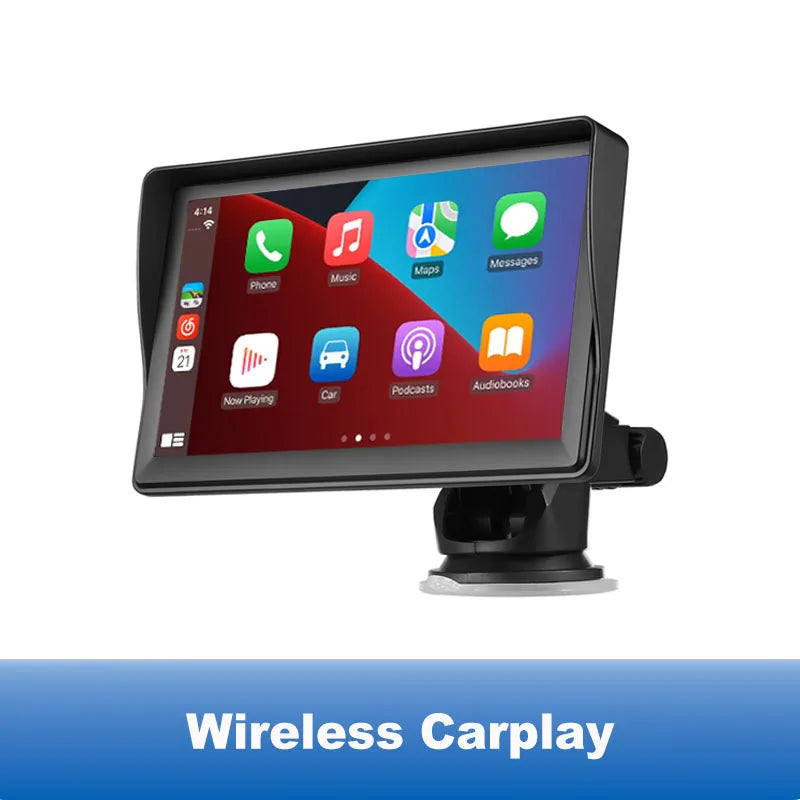 CarPlay Connect™ (AuraFlux): Pantalla Multimedia Portátil 7" con Apple CarPlay y Android Auto
