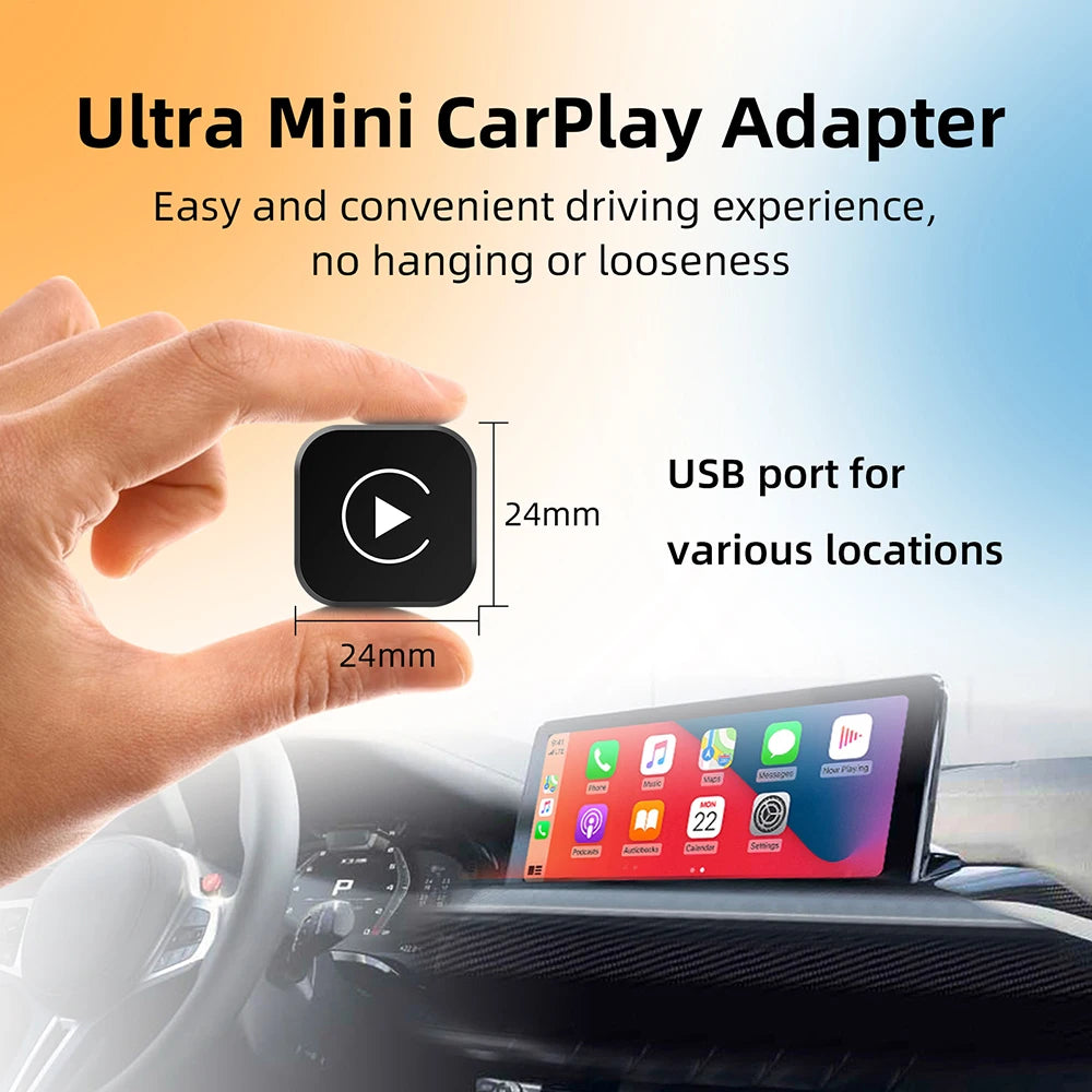 Adaptador 2 en 1 Wireless CarPlay y Android Auto - Convierte tu CarPlay de Cable a Inalámbrico